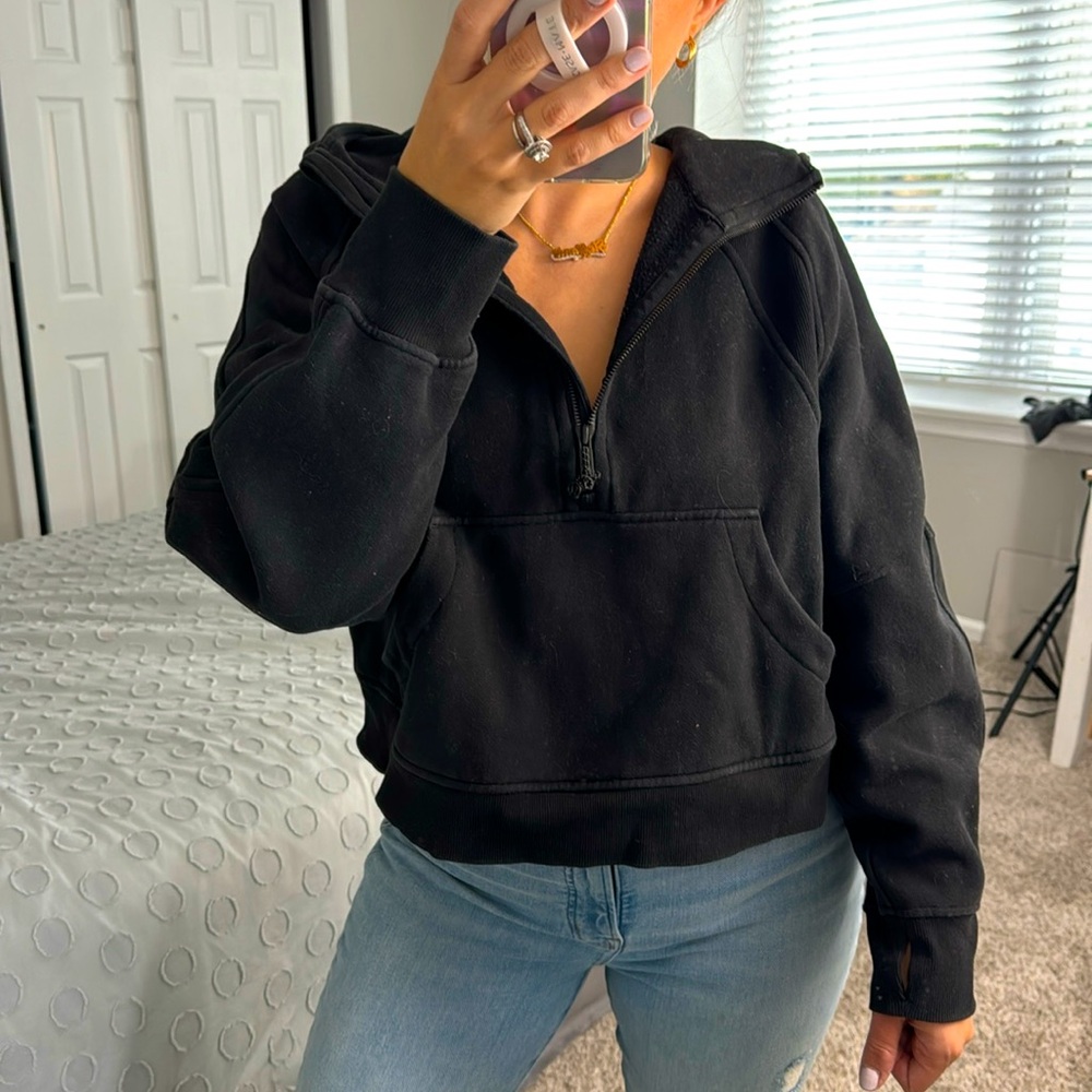 LULULEMON Scuba Oversized Half-Zip Hoodie Black Size M/L